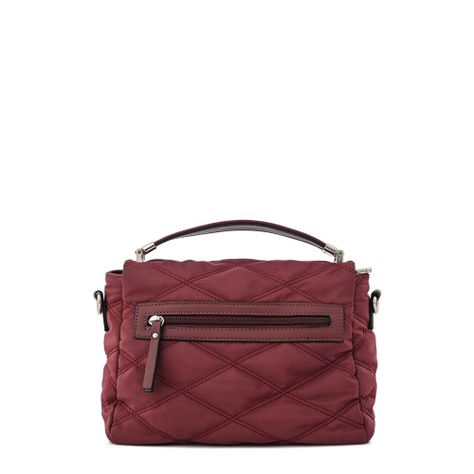 Cartera bandolera con tapa pequeña elvira burdeo-2