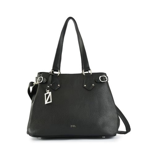 Cartera dos asas mediana siena negro-0