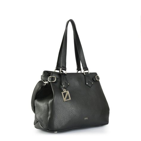 Cartera dos asas mediana siena negro-1