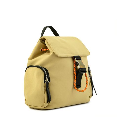 Mochila con tapa mediana burano beige-1