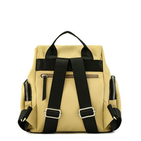 Mochila con tapa mediana burano beige-2