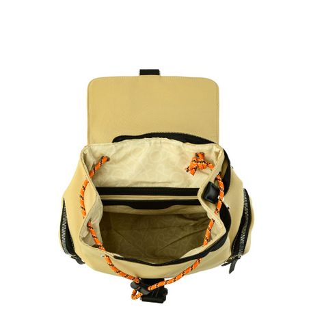 Mochila con tapa mediana burano beige-3