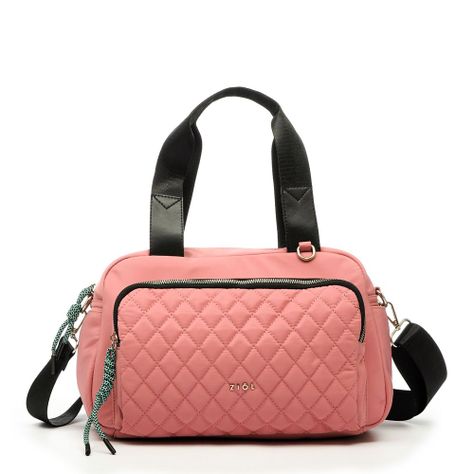 Cartera dos asas mediana luxor rosado-0