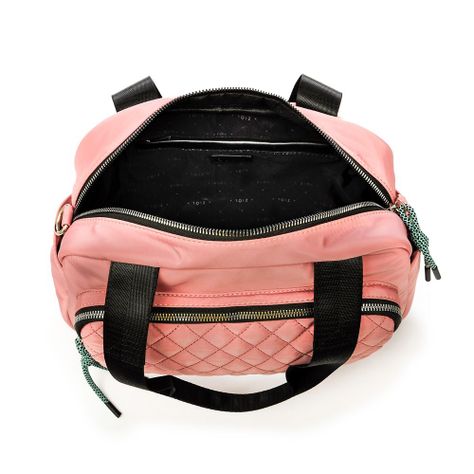 Cartera dos asas mediana luxor rosado-3