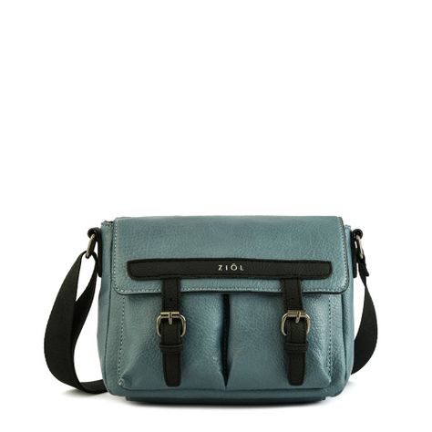 Cartera bandolera con tapa mediana aitina denim-0