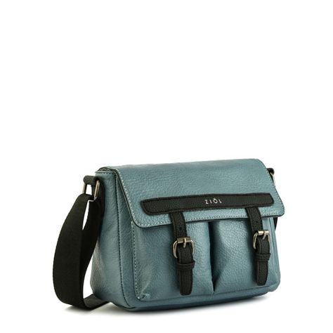 Cartera bandolera con tapa mediana aitina denim-1