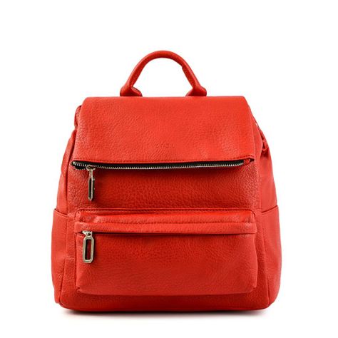Mochila con tapa mediana byanca rojo-0