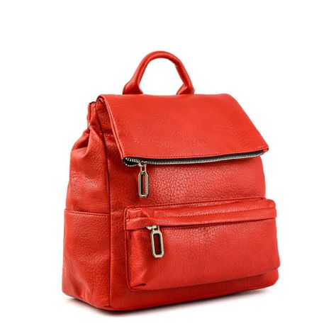 Mochila con tapa mediana byanca rojo-1
