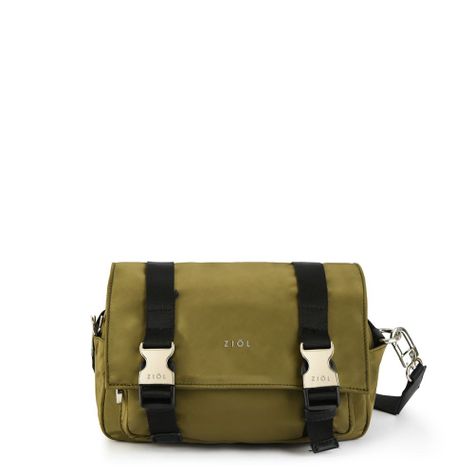 Cartera bandolera mediana ivonne verde oliva-0