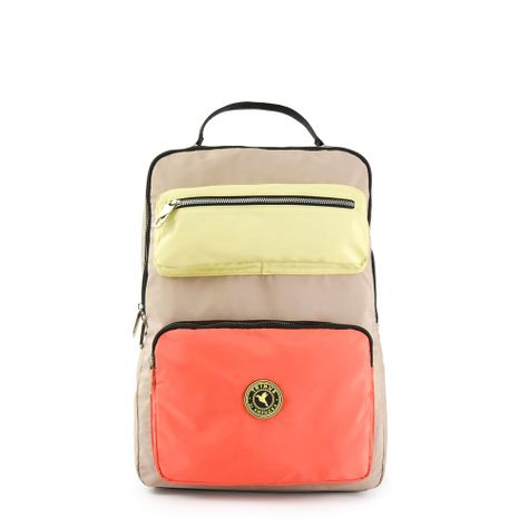 Mochila Porta Notebook Grande Silvie Taupe-0