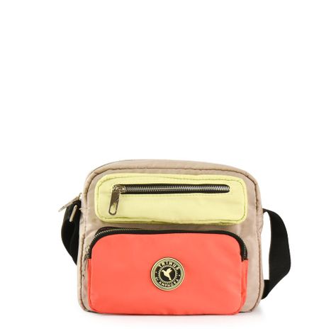 Cartera bandolera mediana silvie taupe-0