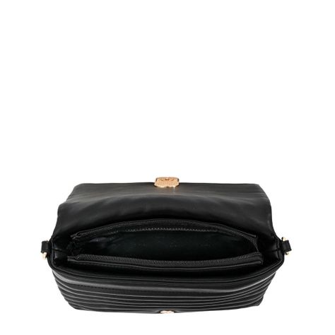 Cartera bandolera con tapa pequeña shannon negro-3