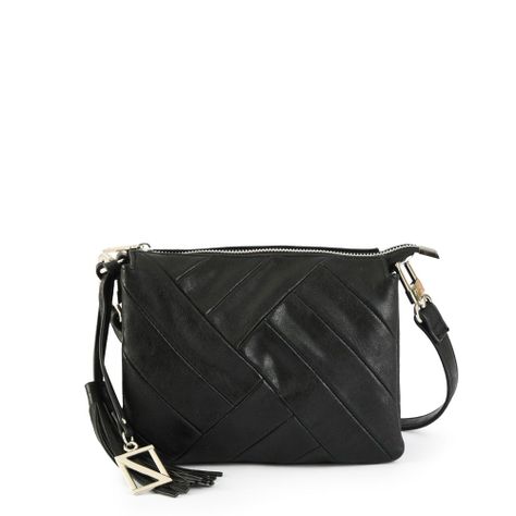 Cartera bandolera pequeña bora negro-0
