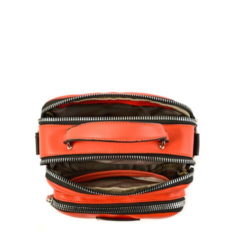 Cartera bandolera pequeña dátil rojo tomate-3