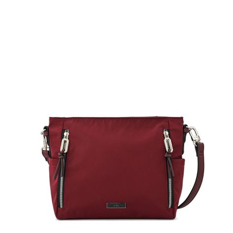 Cartera bandolera pequeña penny burdeo-0