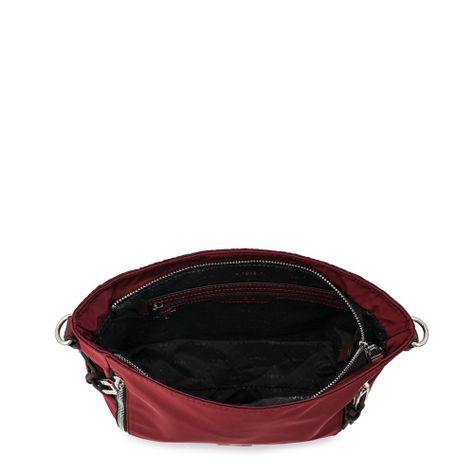 Cartera bandolera pequeña penny burdeo-3