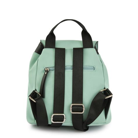Mochila con tapa mediana lina verde agua-2