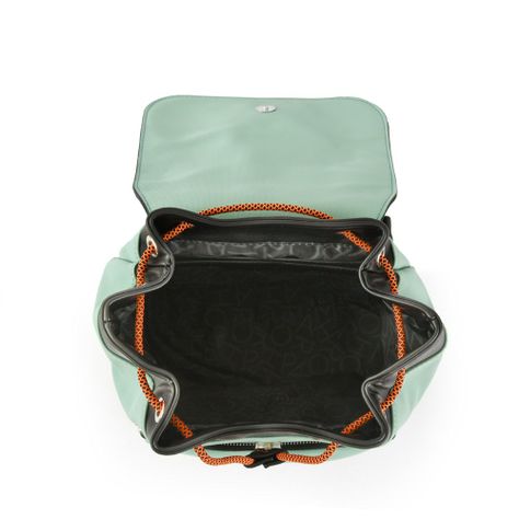 Mochila con tapa mediana lina verde agua-3