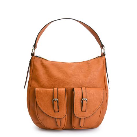 Bolso oval grande bertha camel-0