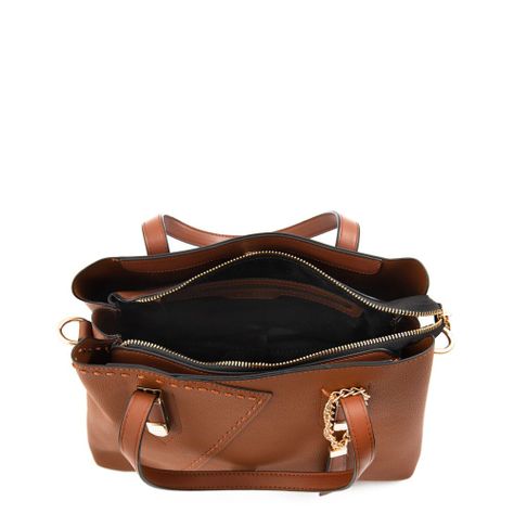 Cartera dos asas tres divisiones mediana biel café-3