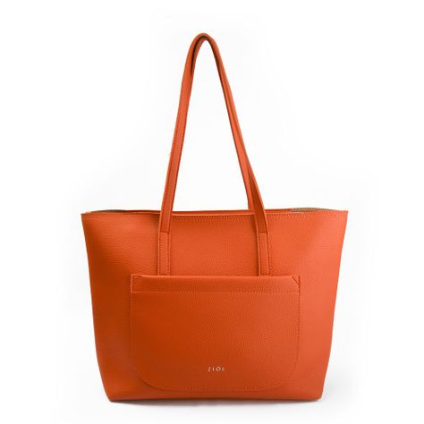 Cartera dos asas bote grande maisina naranja-0