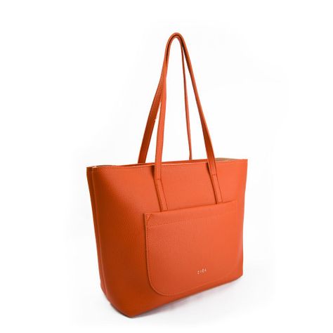 Cartera dos asas bote grande maisina naranja-1