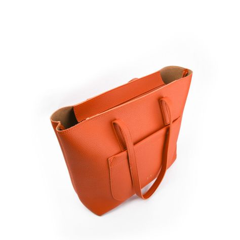 Cartera dos asas bote grande maisina naranja-3