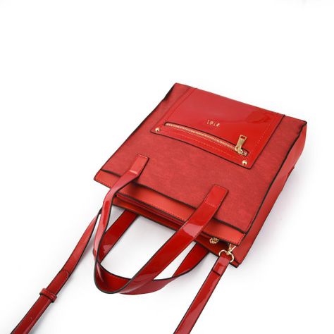 Cali Cartera Dos Asas Tres Divisiones Grande Rojo-3