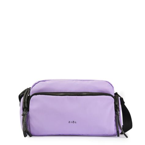 Cartera bandolera pequeña rivetta lila-0