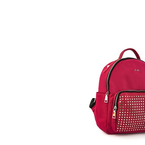 Mochila mediana crisalis fucsia-1