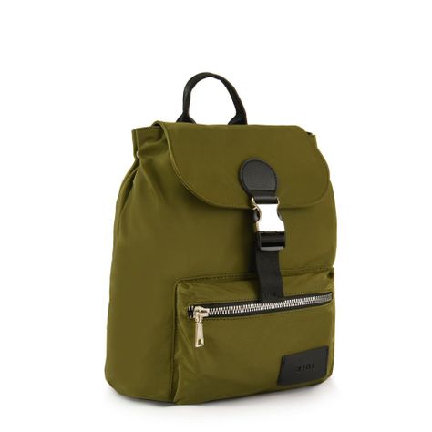 Mochila con tapa mediana amara verde oliva-1