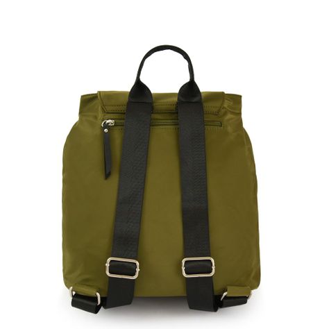 Mochila con tapa mediana amara verde oliva-2