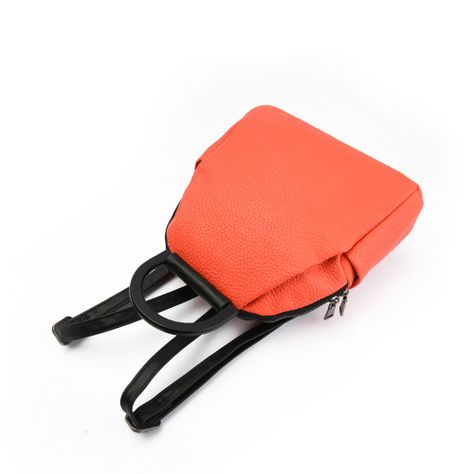 Mochila mediana camille rojo tomate-3