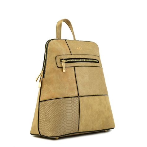 Mochila mediana croix beige-1