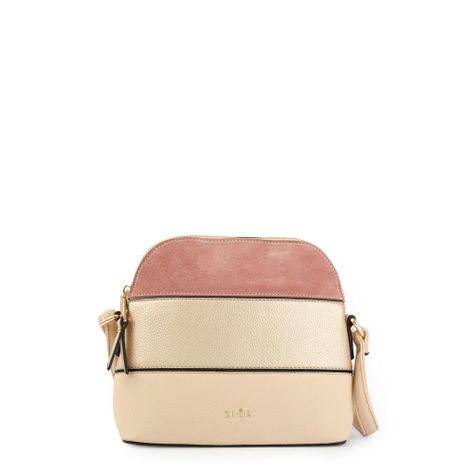 Cartera bandolera pequeña lourd beige-0