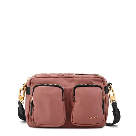 Cartera bandolera pequeña marina rosa viejo-0