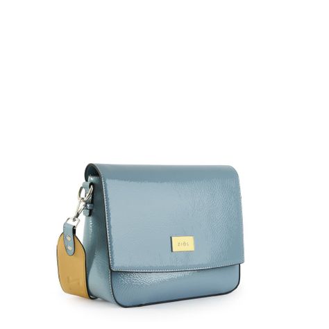 Cartera bandolera con tapa mediana manchester denim-1