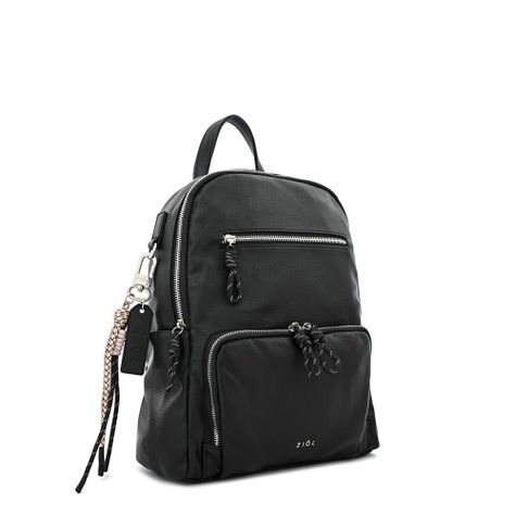 Mochila mediana perlina negro especial-1