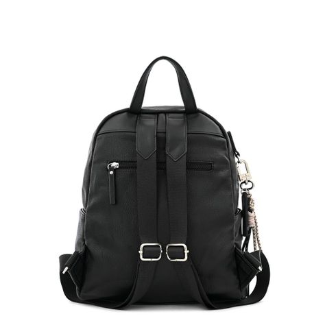 Mochila mediana perlina negro especial-2