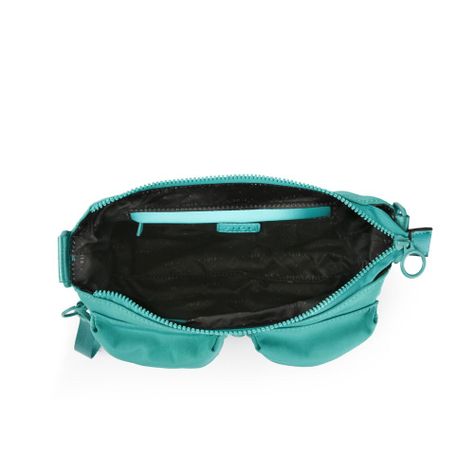 Cartera bandolera mediana veby turquesa-3
