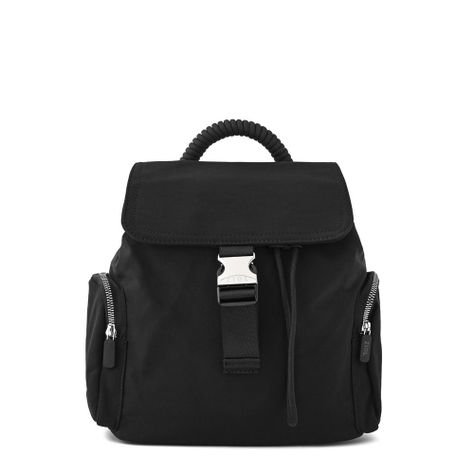 Mochila con tapa mediana burano negro-0