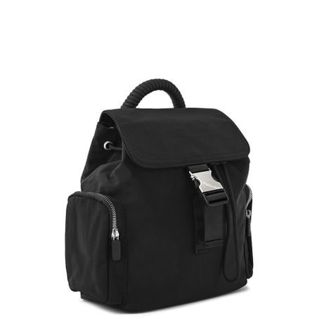 Mochila con tapa mediana burano negro-1