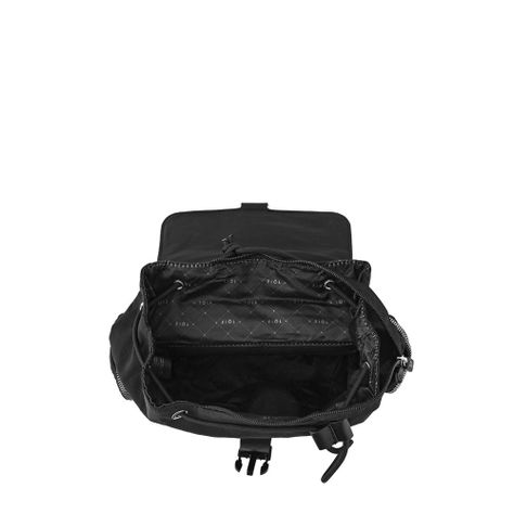 Mochila con tapa mediana burano negro-3