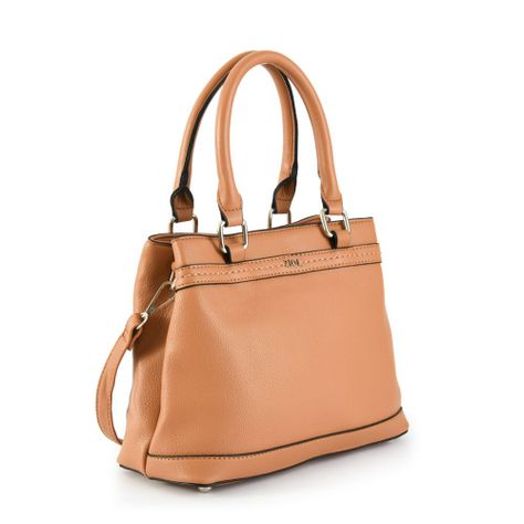 Cartera dos asas pequeña mine camel-1