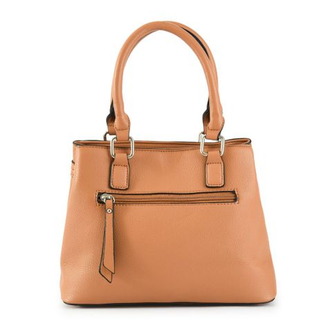 Cartera dos asas pequeña mine camel-2