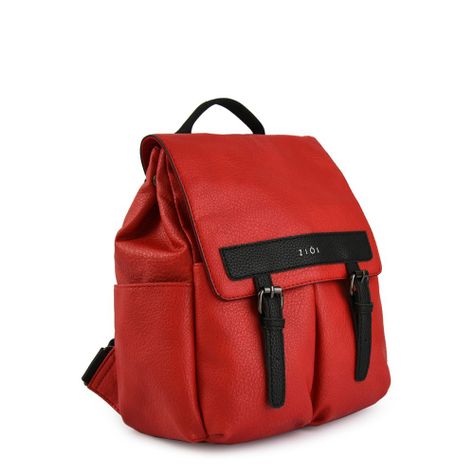Mochila con tapa mediana aitina rojo-1