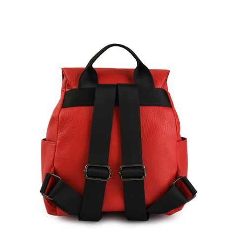 Mochila con tapa mediana aitina rojo-2