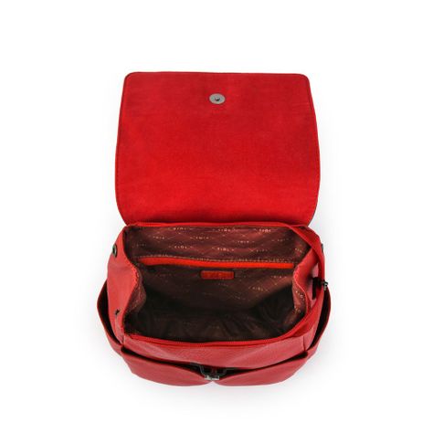 Mochila con tapa mediana aitina rojo-3