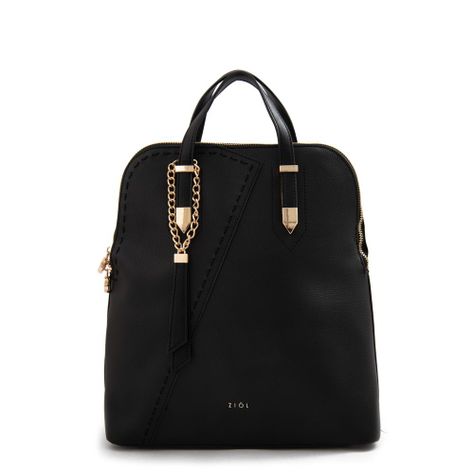 Mochila mediana biel negro-0