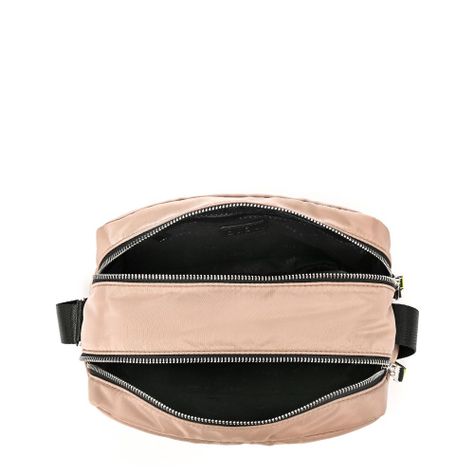 Cartera bandolera mediana puffy taupe-3